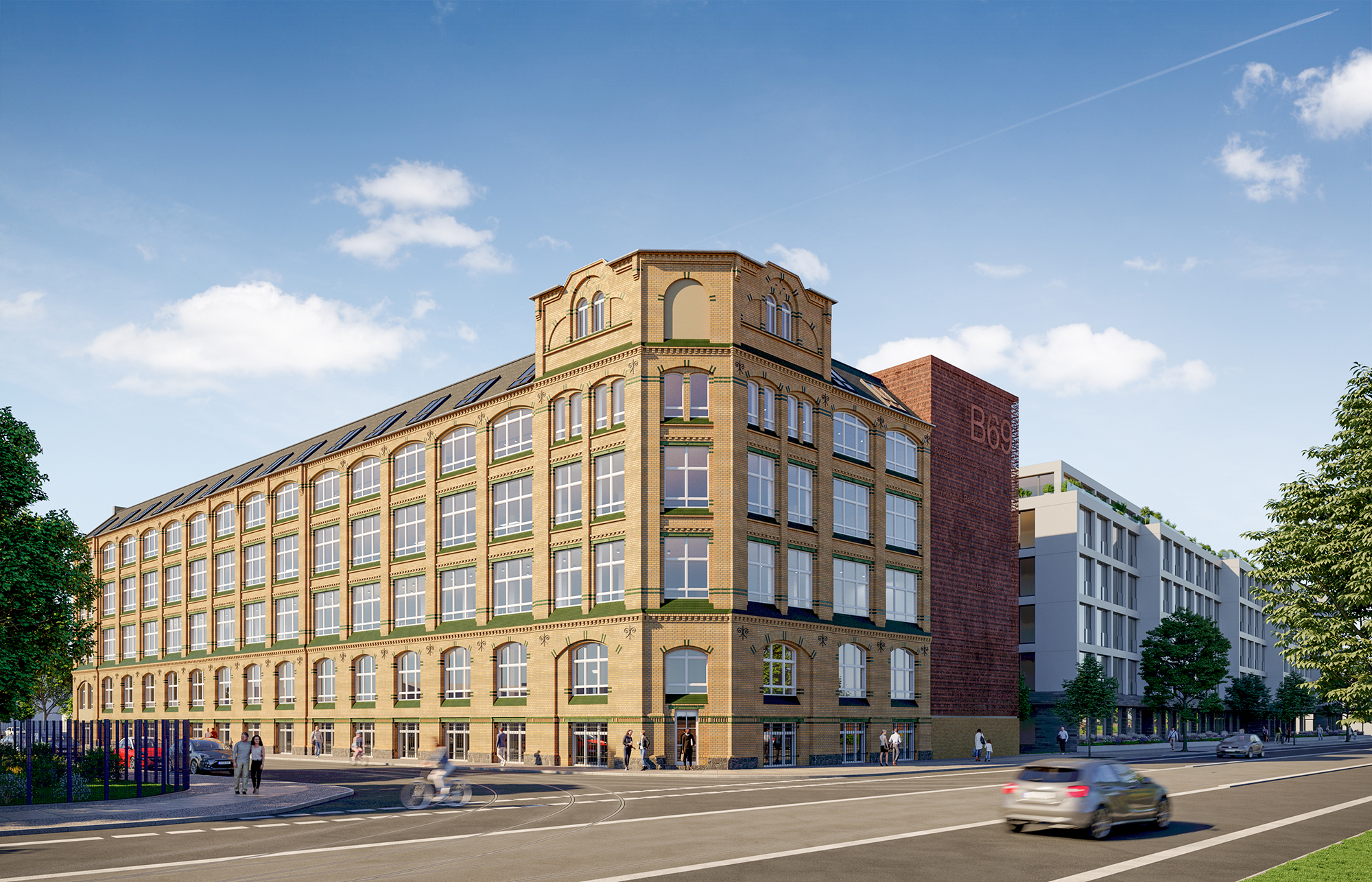 B69a Berliner Straße Leipzig Neubau Gewerbe - Mario Hein Architekt architektursalon Leipzig Sachsen Deutschland