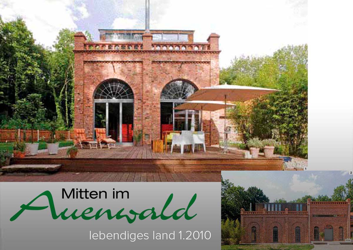 Architektur Innenarchitektur Gewürzmühle Umbau Wohnhaus Loft Möbeldesign Lichtdesign Architekturpreis Publikationen Lebendiges Land 1.2010 - Mario Hein Architekt architektursalon Projektentwicklung Leipzig Sachsen Deutschland